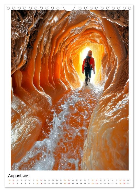 Produktbild: H&ouml;hlenforscher - die Unterwelt erforschen (Wandkalender 2026 DIN A4 hoch), CALVENDO Monatskalender