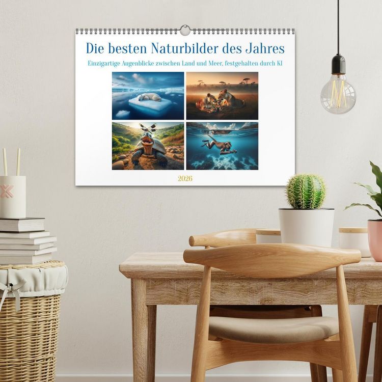 Produktbild: Die besten Naturbilder des Jahres - Einzigartige Augenblicke (Wandkalender 2026 DIN A3 quer), CALVENDO Monatskalender