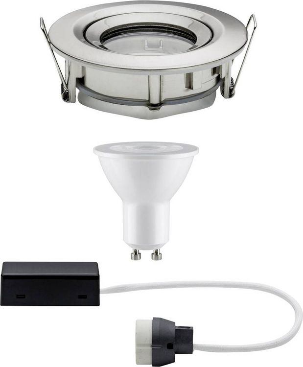Produktbild: Paulmann Nova Bad-Einbauleuchte LED GU10 7W IP65 Eisen (geb&uuml;rstet)