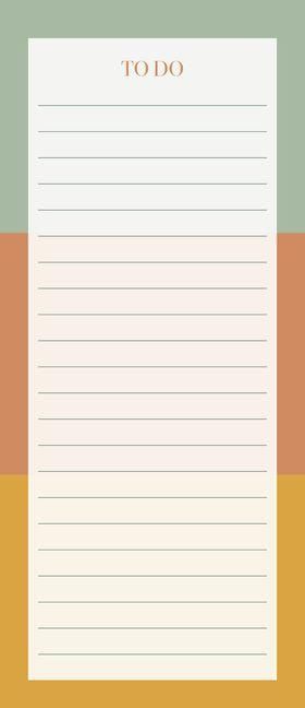 Produktbild: Modern Minimalist Magnetic List Pad