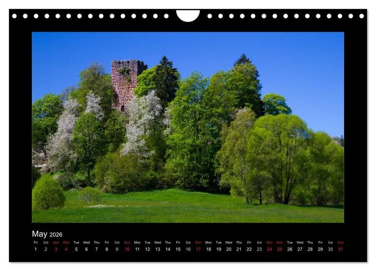 Produktbild: The Black Forest - UK Version (Wall Calendar 2026 DIN A4 landscape), CALVENDO 12 Month Wall Calendar