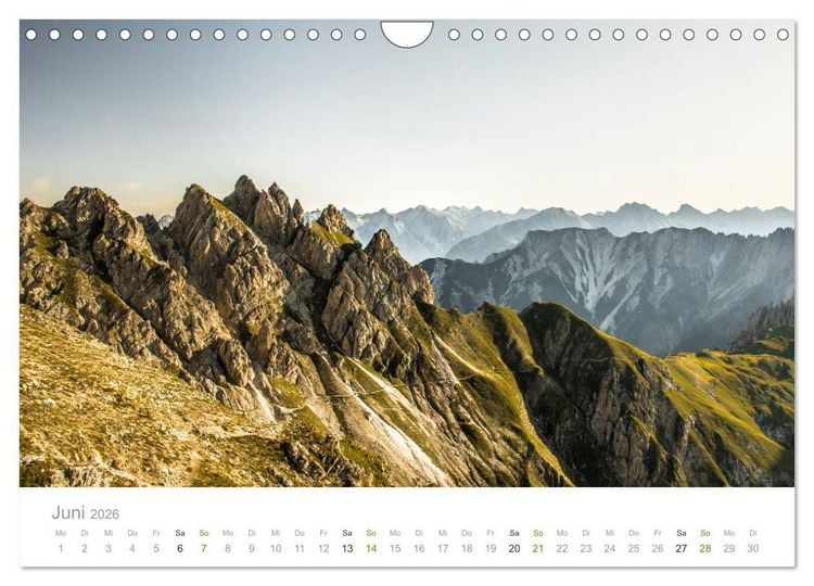 Produktbild: Berge - Die Sch&ouml;nheit der Alpen (Wandkalender 2026 DIN A4 quer), CALVENDO Monatskalender