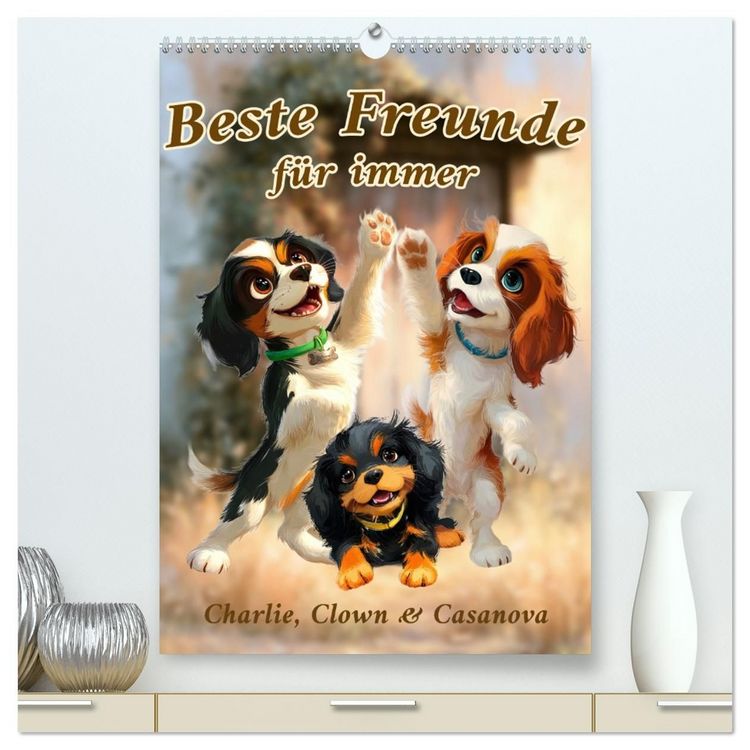 Produktbild: Beste Freunde f&uuml;r immer (hochwertiger Premium Wandkalender 2027 DIN A2 hoch), Kunstdruck in Hochglanz