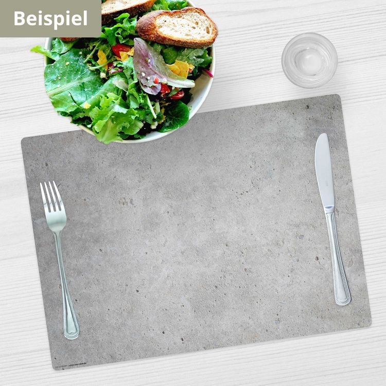 Produktbild: Tischsetmacher Tischsets Betonoptik hell, aus hochwertigem Vinyl (4 St&uuml;ck), 44 x 32 cm