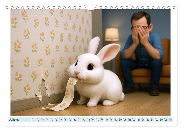 Produktbild: Vom Gl&uuml;ck, ein Nagetier zu sein (Wandkalender 2026 DIN A4 quer), CALVENDO Monatskalender