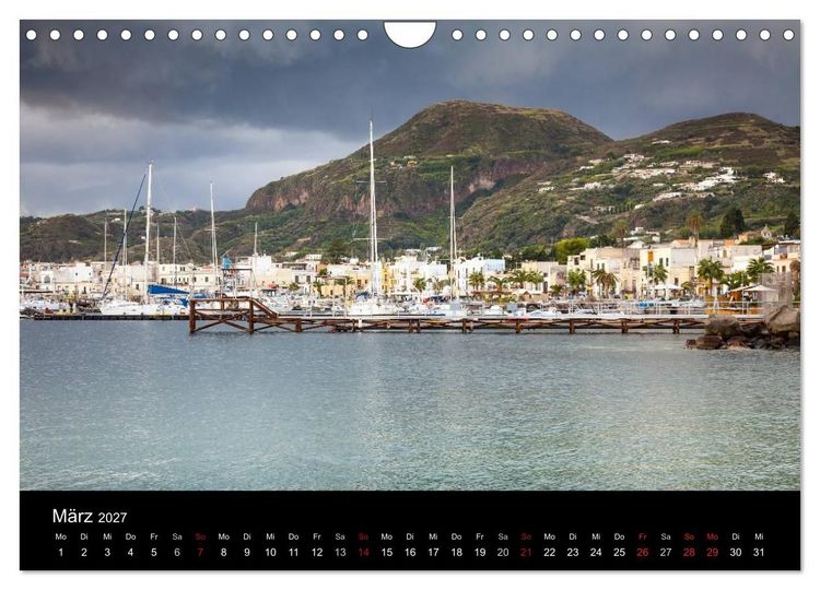 Produktbild: Liparische Inseln (Wandkalender 2027 DIN A4 quer), CALVENDO Monatskalender