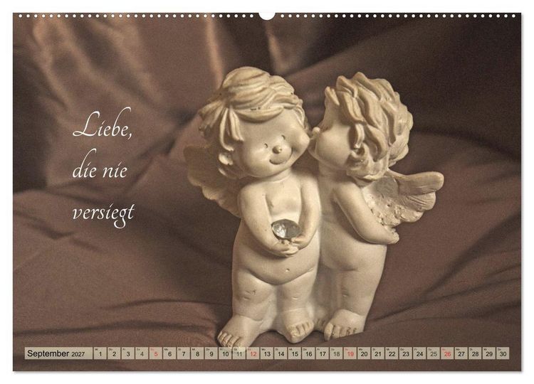 Produktbild: Engel - Die Worte der Liebe (hochwertiger Premium Wandkalender 2027 DIN A2 quer), Kunstdruck in Hochglanz