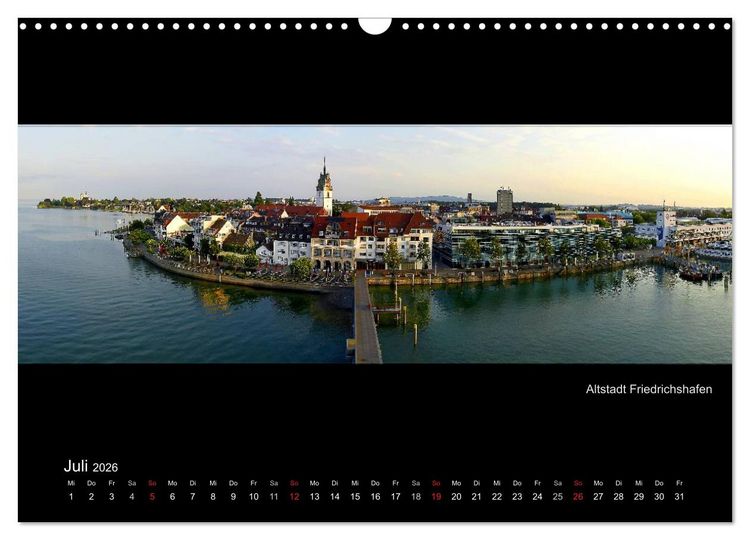 Produktbild: Panoramen vom Bodensee (Wandkalender 2026 DIN A3 quer), CALVENDO Monatskalender