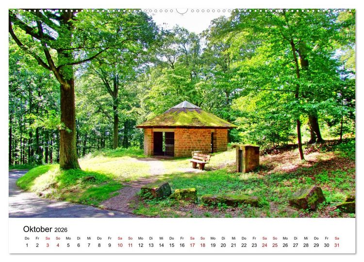 Produktbild: Heidelberg - Heiligenberg und Philosophenweg (Wandkalender 2026 DIN A2 quer), CALVENDO Monatskalender