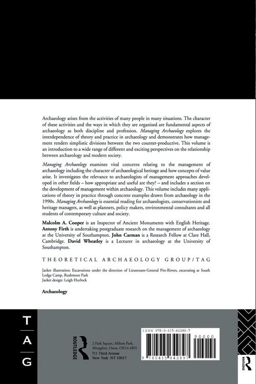 Produktbild: Managing Archaeology