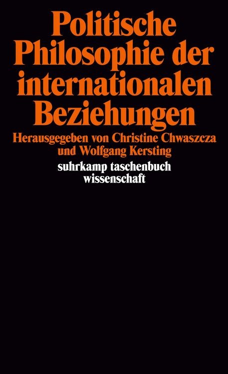 Produktbild: Politische Philosophie der internationalen Beziehungen
