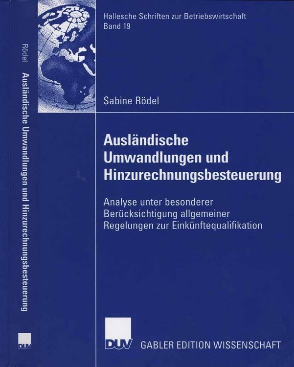 Produktbild: Ausl&auml;ndische Umwandlungen und Hinzurechnungsbesteuerung