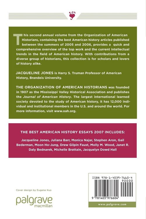 Produktbild: The Best American History Essays 2007