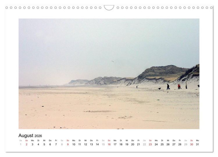 Produktbild: JUIST - Ansichten einer Insel (Wandkalender 2026 DIN A3 quer), CALVENDO Monatskalender