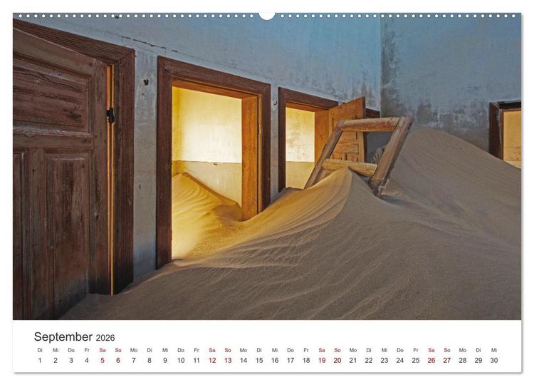 Produktbild: Kolmannskuppe Die Geisterstadt in der Sandw&uuml;ste (hochwertiger Premium Wandkalender 2026 DIN A2 quer), Kunstdruck in Hochglanz