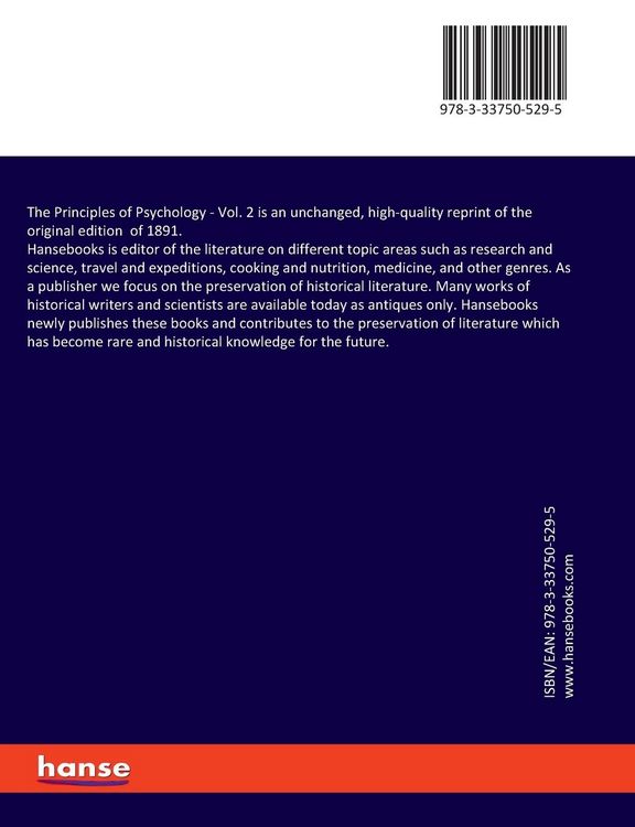 Produktbild: The Principles of Psychology