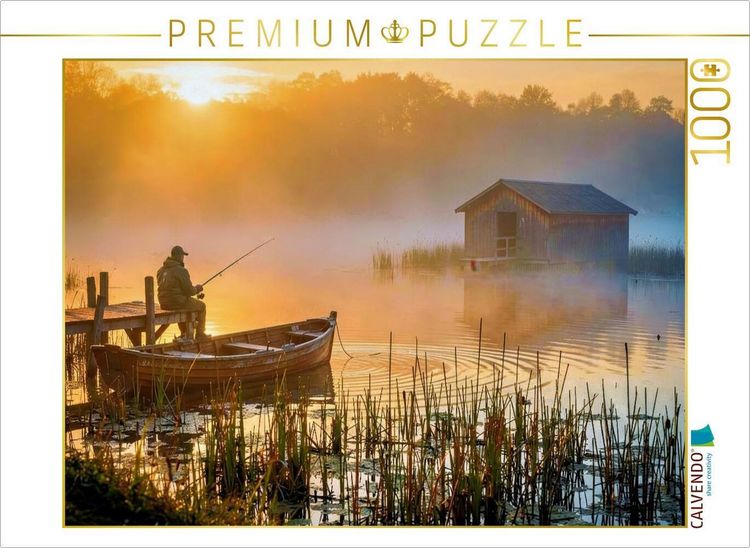 Produktbild: CALVENDO Puzzle Wo Wasser tr&auml;umt und die Seele anlegt. | 1000 Teile Lege-Gr&ouml;&szlig;e 64x48cm Foto-Puzzle f&uuml;r gl&uuml;ckliche Stunden