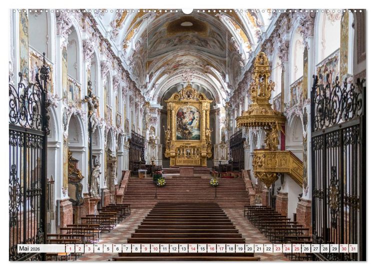 Produktbild: Bayerns Kirchen (Wandkalender 2026 DIN A2 quer), CALVENDO Monatskalender