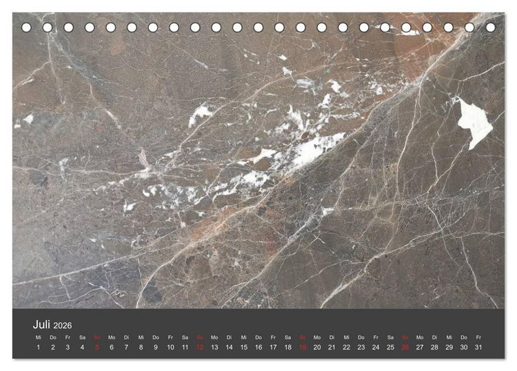 Produktbild: Stein, Kunst der Natur (Tischkalender 2026 DIN A5 quer), CALVENDO Monatskalender