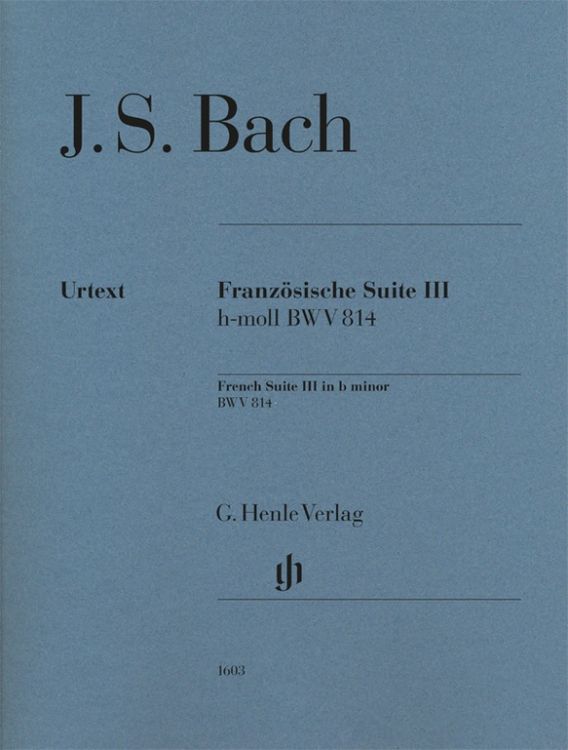 Produktbild: Johann Sebastian Bach - Franz&ouml;sische Suite III h-moll BWV 814