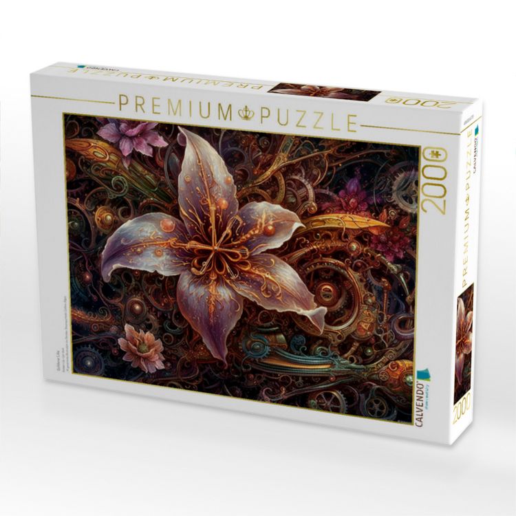Produktbild: CALVENDO Puzzle Goldene Lilie | 2000 Teile Lege-Gr&ouml;&szlig;e 90x67cm Foto-Puzzle f&uuml;r gl&uuml;ckliche Stunden