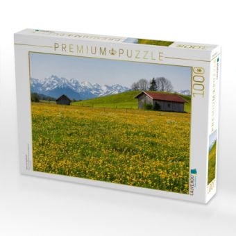 Produktbild: CALVENDO Puzzle Wiese bei Agathazell | 1000 Teile Lege-Gr&ouml;&szlig;e 64x48cm Foto-Puzzle f&uuml;r gl&uuml;ckliche Stunden