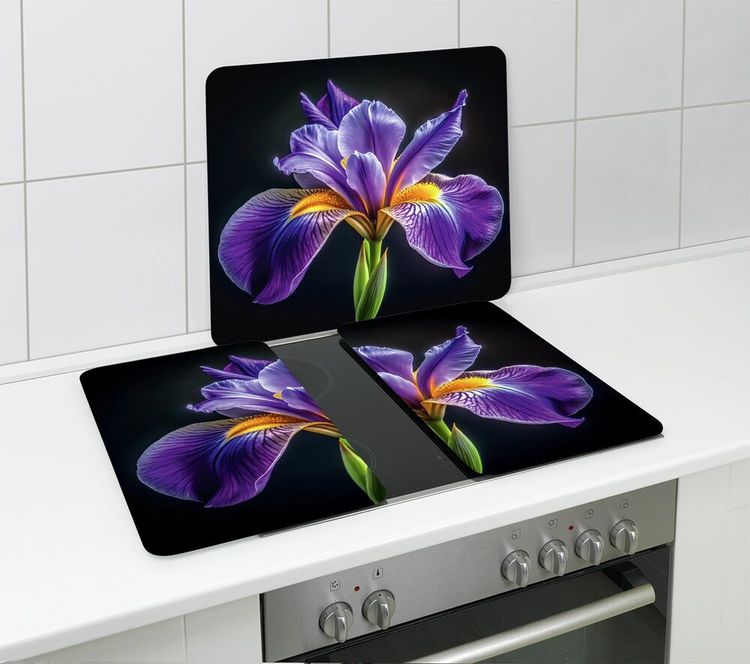 Produktbild: Multi-Platte Mod. Iris, Abdeckung, Spritzschutz und Schneidebrett