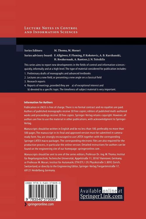 Produktbild: Advanced Strategies in Control Systems with Input and Output Constraints