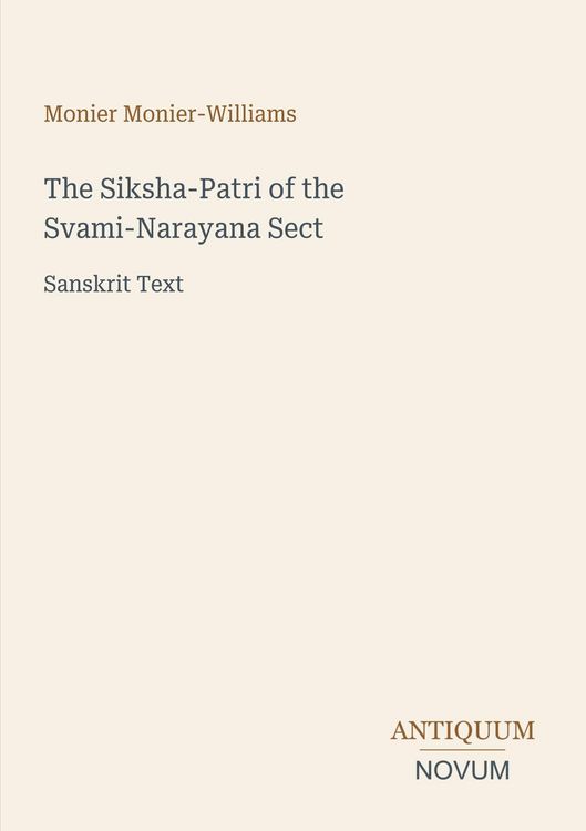 Produktbild: The Siksha-Patri of the Svami-Narayana Sect