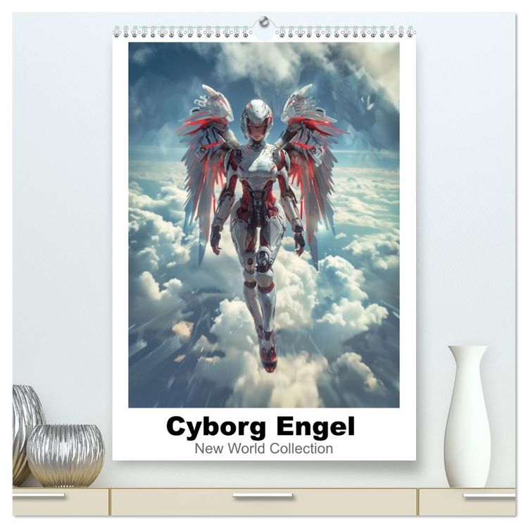 Produktbild: Cyborg Engel (hochwertiger Premium Wandkalender 2026 DIN A2 hoch), Kunstdruck in Hochglanz
