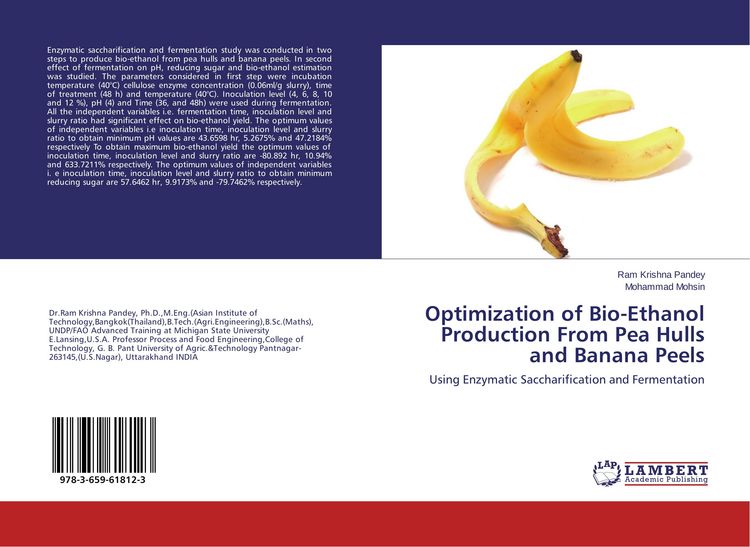 Produktbild: Optimization of Bio-Ethanol Production From Pea Hulls and Banana Peels
