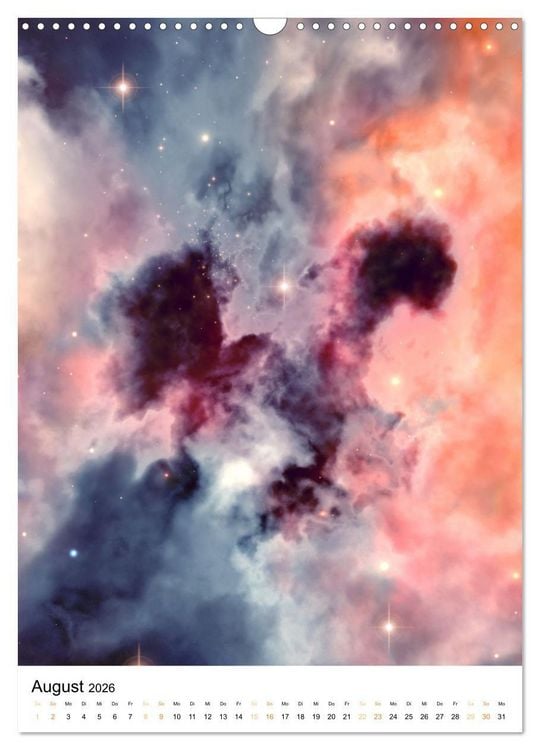 Produktbild: Galaxien und Nebulare (Wandkalender 2026 DIN A3 hoch), CALVENDO Monatskalender