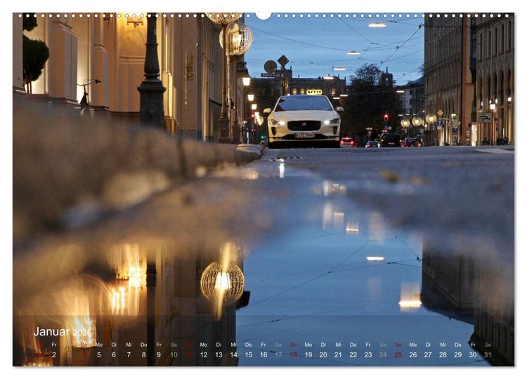 Produktbild: Impressionen aus M&uuml;nchen (hochwertiger Premium Wandkalender 2026 DIN A2 quer), Kunstdruck in Hochglanz