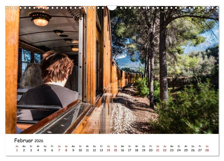 Produktbild: Die Schienen von Soller und Port de Soller (Wandkalender 2026 DIN A3 quer), CALVENDO Monatskalender