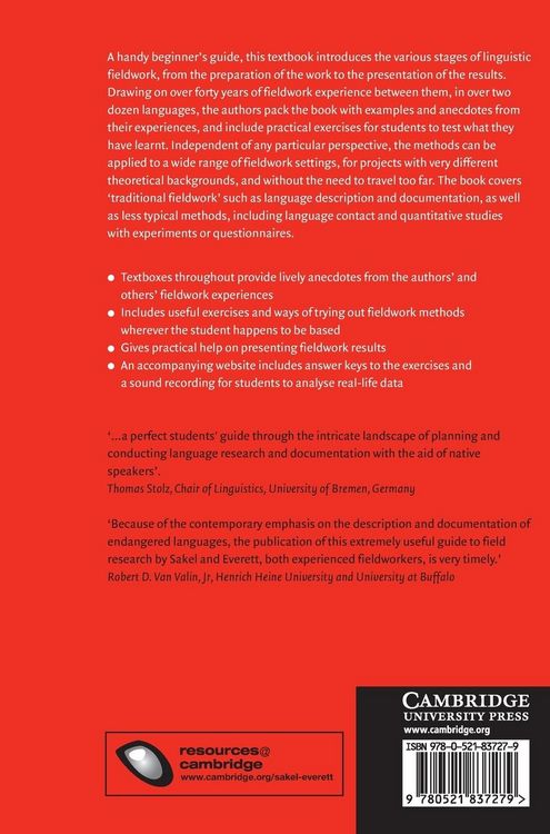 Produktbild: Linguistic Fieldwork