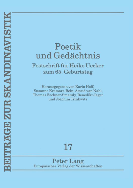 Produktbild: Poetik und Ged&auml;chtnis
