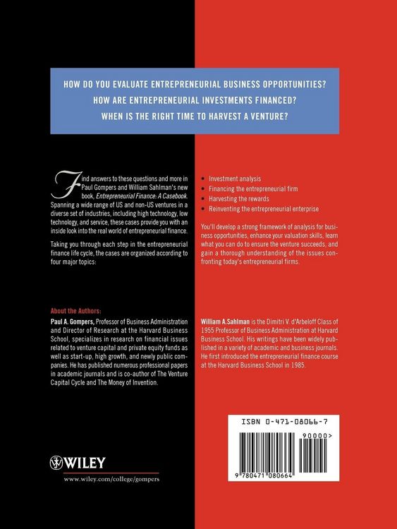 Produktbild: Entrepreneurial Finance