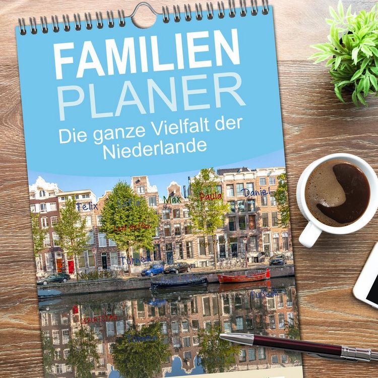 Produktbild: Familienplaner 2026 - Die ganze Vielfalt der Niederlande mit 5 Spalten (Wandkalender, 21 x 45 cm) CALVENDO