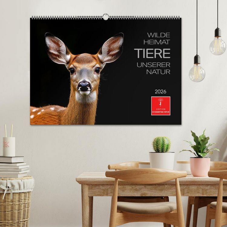 Produktbild: Wilde Heimat - Tiere unserer Natur (Wandkalender 2026 DIN A2 quer), CALVENDO Monatskalender