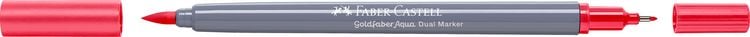 Produktbild: Faber-Castell Tuschestift Dual Marker brilliant red