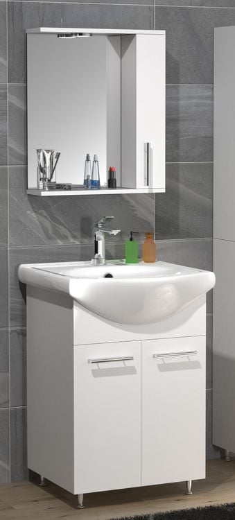 Produktbild: 3tlg Waschplatz Waschtisch Spiegelschrank Lisalo M