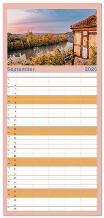 Produktbild: Familienplaner 2026 - Stuttgart, What Else? mit 5 Spalten (Wandkalender, 21 x 45 cm) CALVENDO