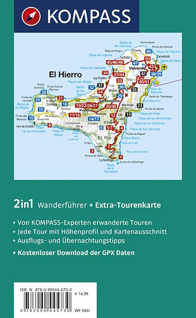 Produktbild: KOMPASS Wanderf&uuml;hrer El Hierro, 50 Touren