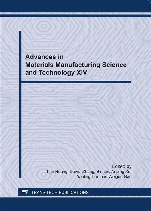 Produktbild: Advances in Materials Manufacturing Science and Technology XIV