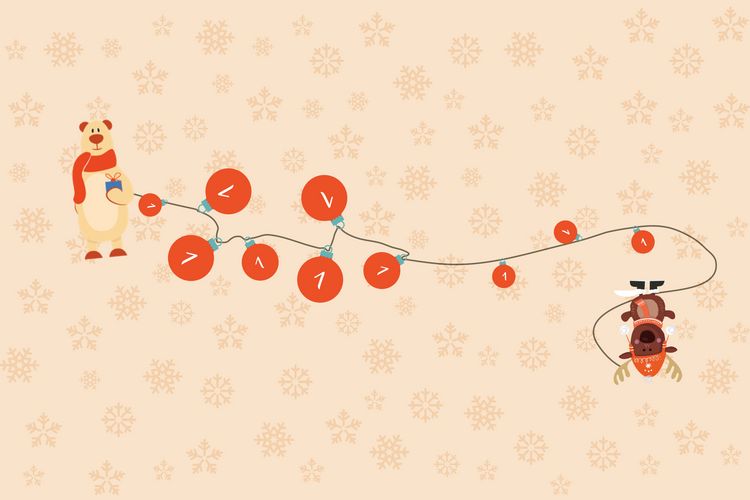 Produktbild: Hosentaschenadventskalender 2024