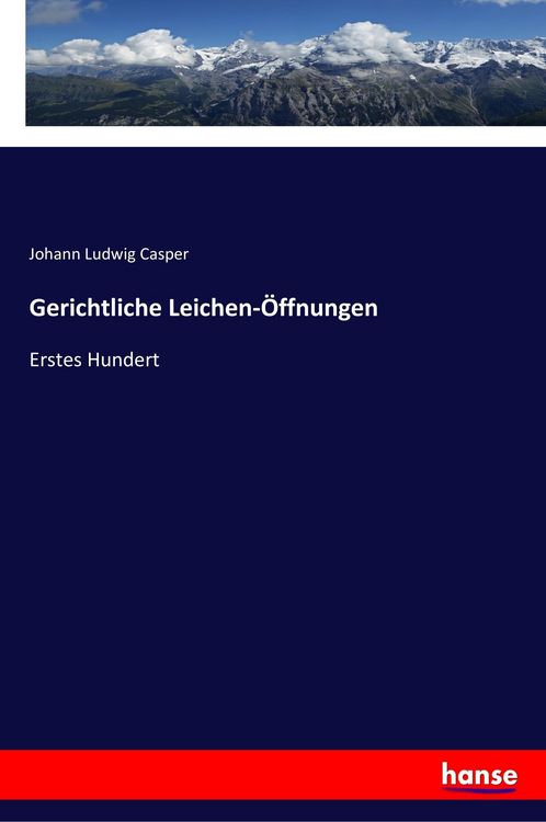 Produktbild: Gerichtliche Leichen-&Ouml;ffnungen