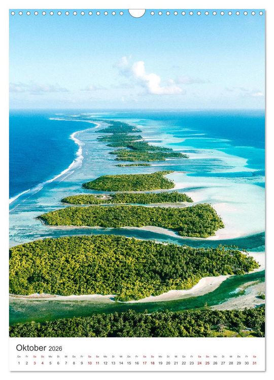 Produktbild: Tropisches Paradies Luftaufnahmen (Wandkalender 2026 DIN A3 hoch), CALVENDO Monatskalender