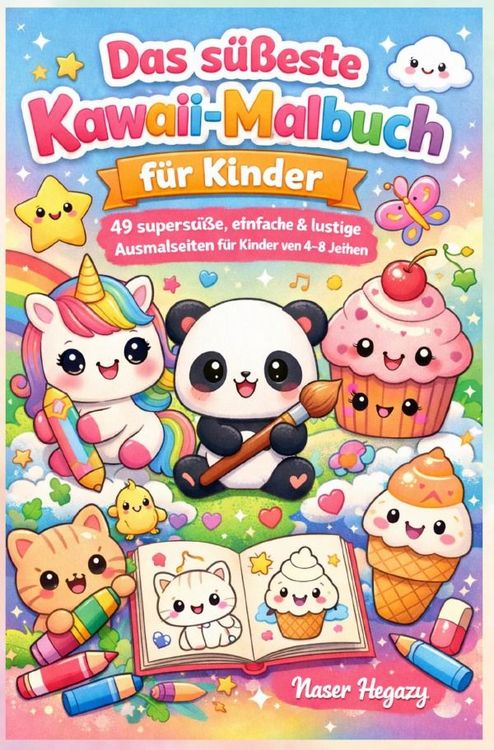 Produktbild: Das s&uuml;&szlig;este Kawaii-Malbuch f&uuml;r Kinder