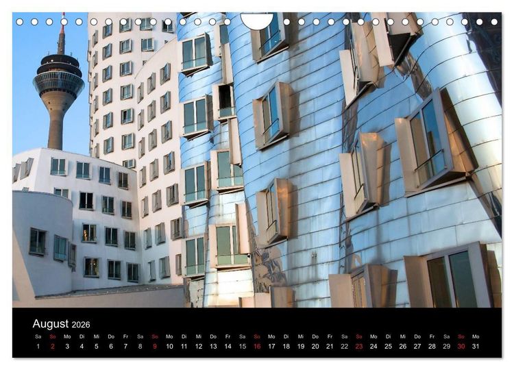 Produktbild: D&uuml;sseldorf 2026 (Wandkalender 2026 DIN A4 quer), CALVENDO Monatskalender