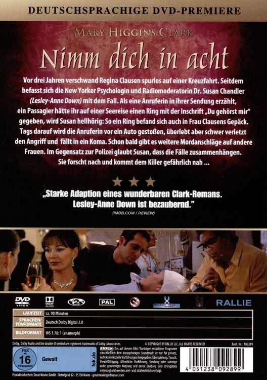 Produktbild: Mary Higgins Clark - NIMM DICH IN ACHT